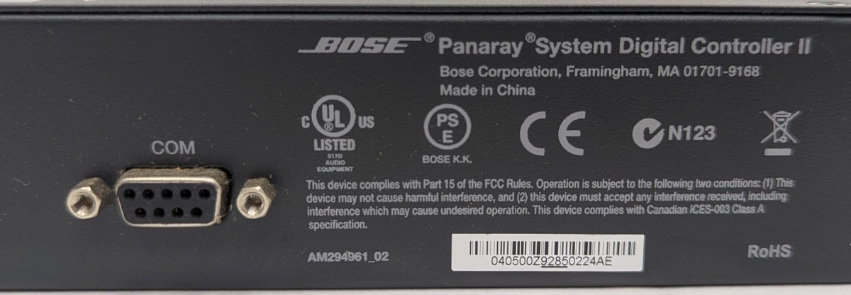 アンプ BOSE PANARAY SYSTEM CONTROLER DIGITAL II Bose Panaray System Digital Controller II Signal Processor