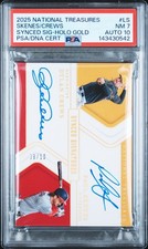 2025 Panini National Treasures #SS-LSU Paul Skenes / Dylan Crews PSA 7 #/10