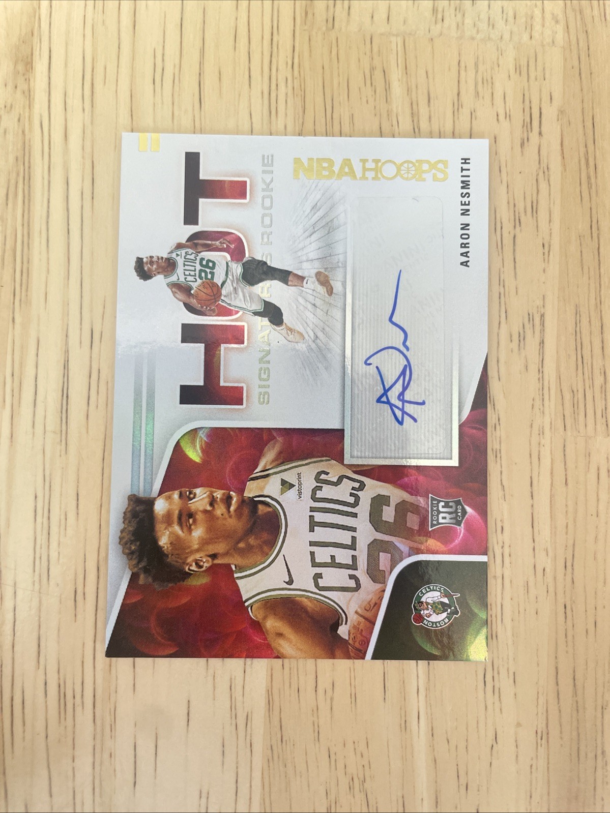 2020-21 Panini NBA Hoops Hot Signatures Rookies Aaron Nesmith #HR-ANM Auto RC