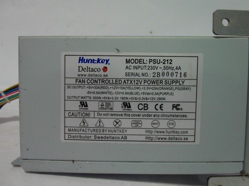 DeltaCo PSU-212, Fan Controlled ATX 12V Power Supply (J792) - Photo 5/6