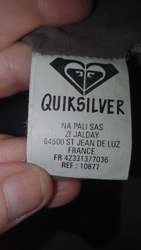 Top vintage Quiksilver donna grigio spalle fredde manica lunga ibisco taglia US 2 - Foto 4 di 7