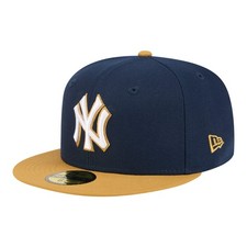 Men's New Era Navy/Khaki New York Yankees Two-Tone Color Pack 59FIFTY Fitted Hat