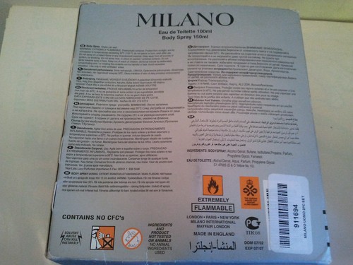 Vintage Milano UOMO Gift set 2 PCS Men Perfume Fragrance 100ml EDT Rare HardFind - Picture 3 of 6