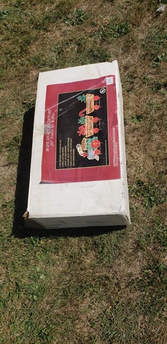 Vintage Light Up Holographic Christmas Train Santa Holiday Outdoor Yard Decor - Picture 8 of 21