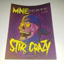 STIR CRAZY MUSIC MNE Beats Sticker Twiztid Majik Ninja Entertainment ICP ABK AXE