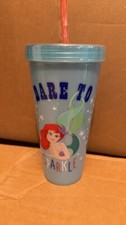 DISNEY THE LITTLE MERMAID PATRIOTIC Color Changing TRAVEL Cup NEW