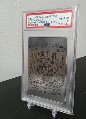 2023 Carddass Disney 100 Steamboat Willie Mickey Mouse Retro Wonder Card PSA 10