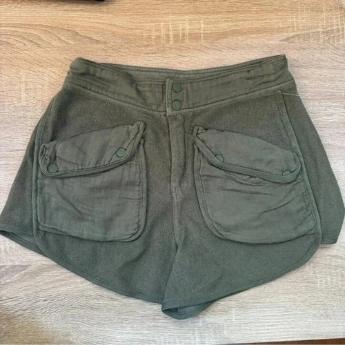 Free People Timko Shorts Slouchy Mid Sweat Shorts Baggy in Seagrass Green Small
