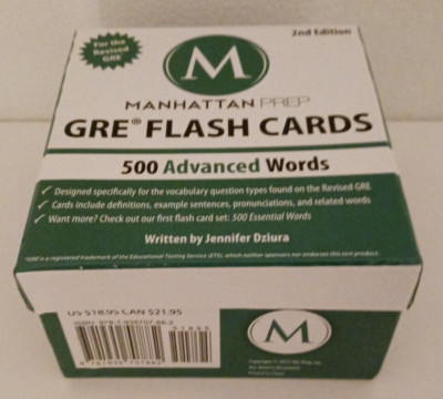 500 Advanced Words: GRE Vocabulary Flash Cards (Manhattan Prep GRE)