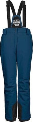 KILLTEC WOMENS SKI SNOW PANTS w DETACHABLE STRAPS WATERPROOF BREATHABLE SIZE 8