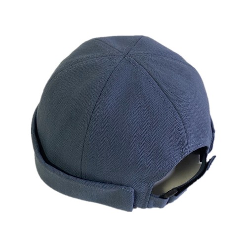 Cappello da uomo a spina di pesce berretto berretto arrotolato polsino senza tesa cappello da marinaio casual retrò - Foto 5 di 15