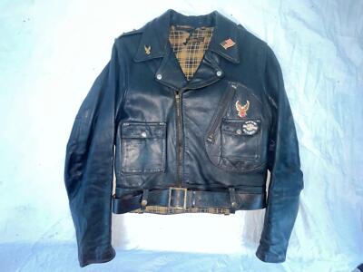 VTG 40S 50S M HARLEY DAVIDSON MOTORCYCLE CYCLE CHAMP HORSEHIDE
