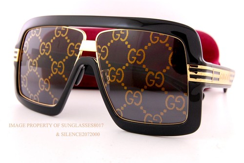 Brand New GUCCI Sunglasses GG 0900/S 001 Black/Grey Gold For Men Women  Unisex 889652326368 | eBay