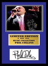 PHIL COLLINS    SIGNED  FRAMED  DISPLAY