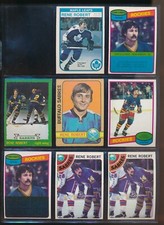 Lot (8) Rene Robert 1972-73 Topps #161 RC #259 239 139 188 OPC #330 (VR52) SWSW6