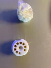 Tube Socket - 9p Noval PCB MOUNT premium Ceramic body w/ gold plated contacts