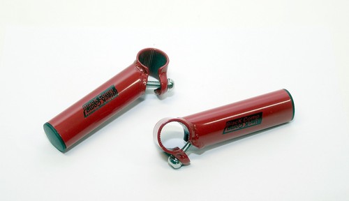 Bar Ends - Lenkerhörnchen NEU Black Comp 22,2 mm Klemmung Metall - rot - 第 1/1 張圖片
