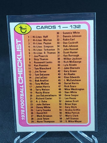 1978 Topps Football - Choose Your Card - Part 1 - Picture 80 of 208