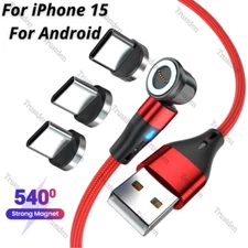 USB C Type C Magnetic Fast Charger Adapter Cable Cord For iPhone 16 15 Samsung