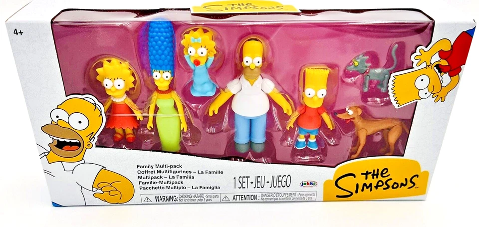 Jakks Pacific The Simpsons Family 2.5" Figure Set 7-Pack - Image 3 of 3