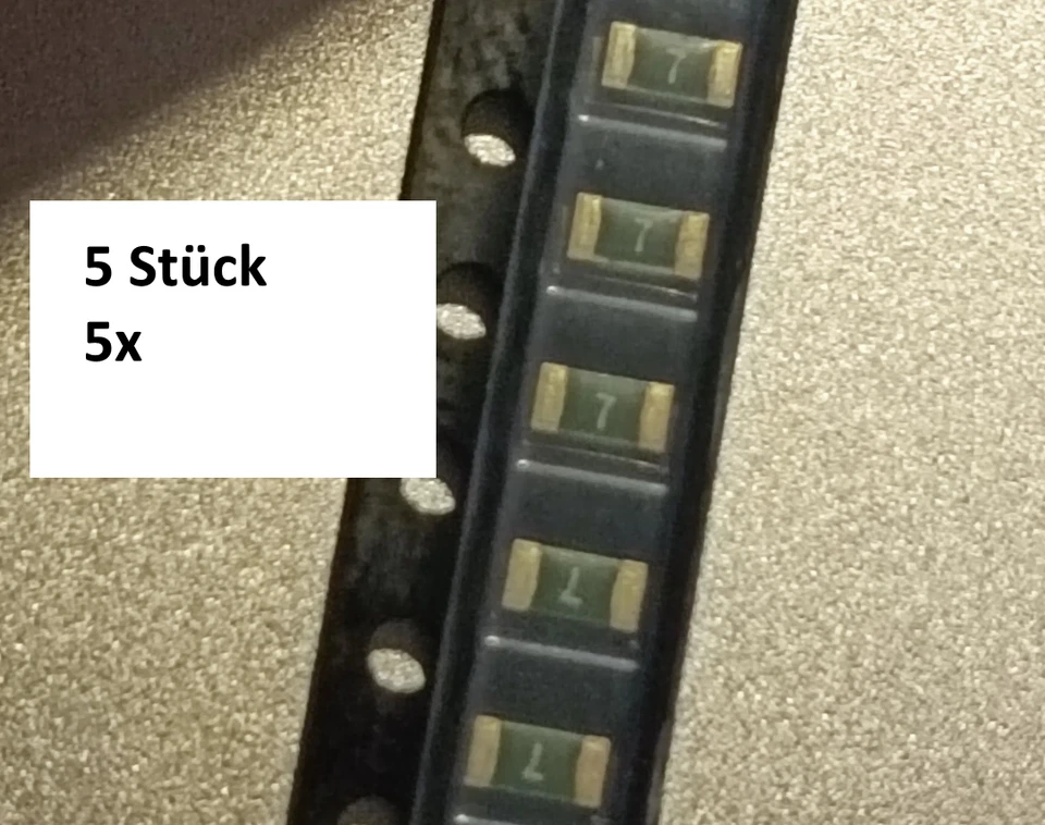 5x SMD 1206 Sicherung - 1A, 2A, 3A, 4A, 5A, 7A 32V - Bild 1 von 1