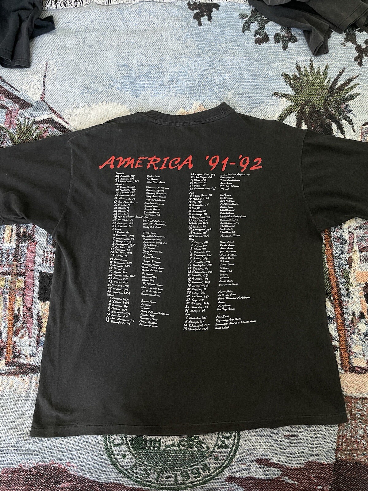 FILA Maglia Skid Row Tour 1991 vintage taglia XL