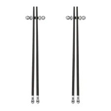 Georg Jensen. Two sets of Chopsticks with Rest - Acorn/ Konge - New