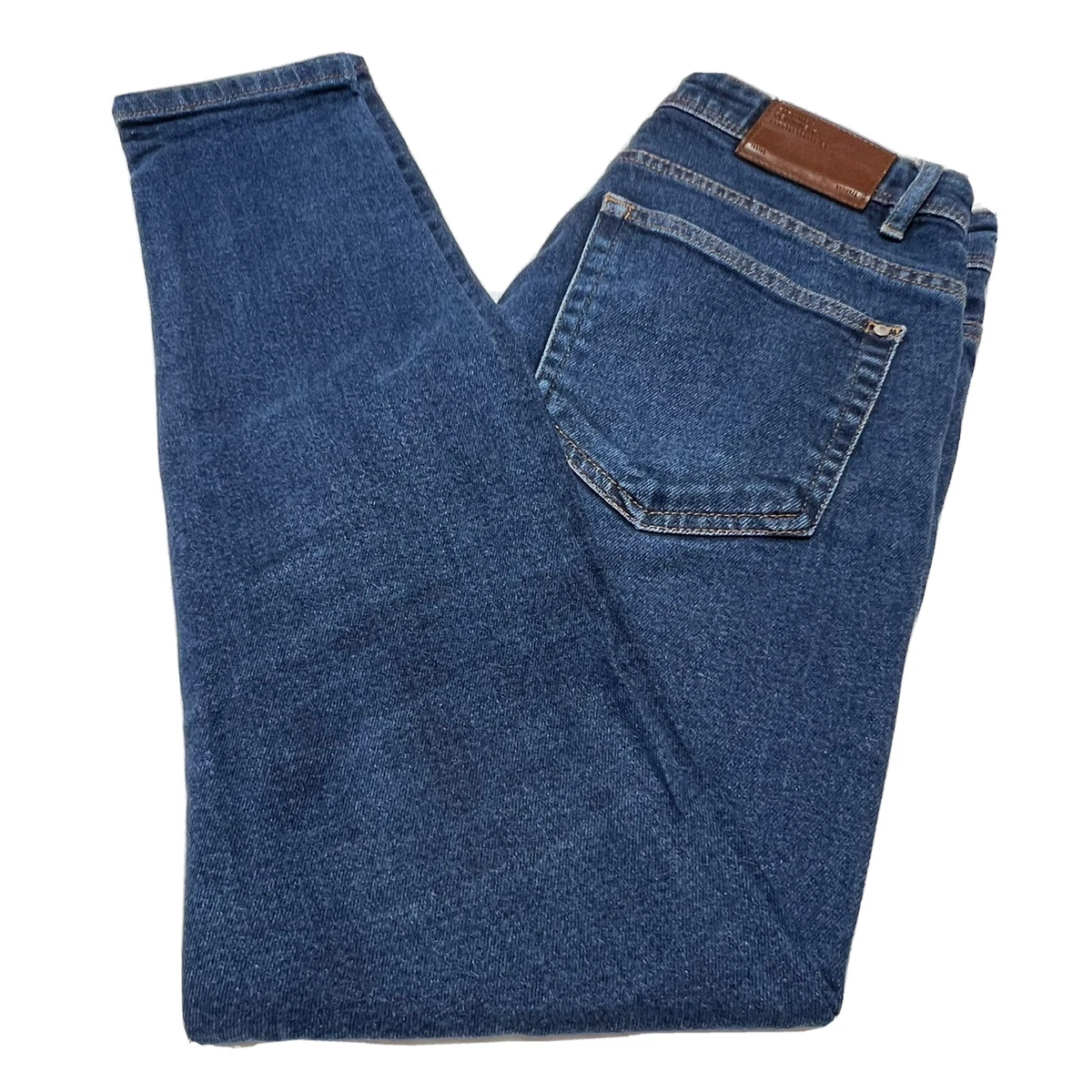 Zara Man Mid Rise Skinny Fit Stretch Dark Wash Jeans Size 31W x 29L
