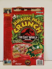 1997 General Mills Jurassic Park Crunch THE LOST WORLD BOX Cereal Box