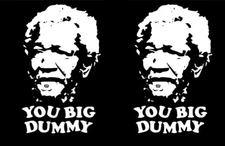 2 Pack 6" Redd Foxx White Vinyl Decal Car Window Truck Laptop Tablet Tumblers