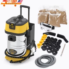 Walnut Sand Blaster Mobile Sandblasting Car Engine Carbon Cleaning Machine