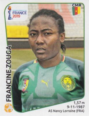 Panini Sticker Women's World Cup 2019 No. 358 Francine Zouga Abena CMR Cameroon