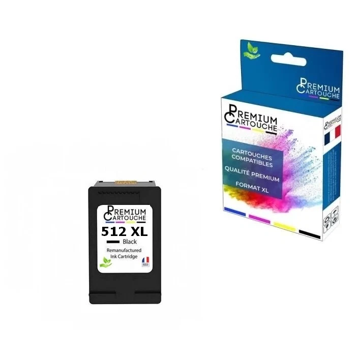 PG 512XL, 1 Cartouche d'encre compatible pour CANON PG512 XL Noir 2969B001/2970B - Photo 1/1