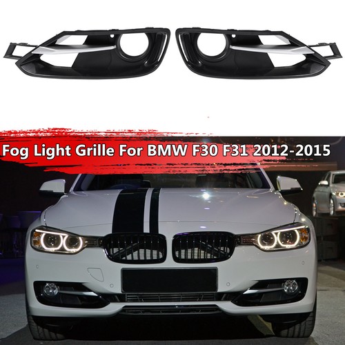 Paar Nebelscheinwerfergitter vorne Abdeckung Für 2012-2015 BMW 3 Series F30 F31 - Bild 2 von 11