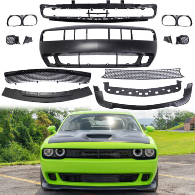 For 2015-2023 Dodge Challenger Hellcat Style Full Front Bumper