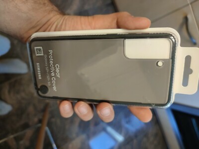 Samsung Clear Protective Cover EF-GG996 für Galaxy S21+, Black, BRANDNEU