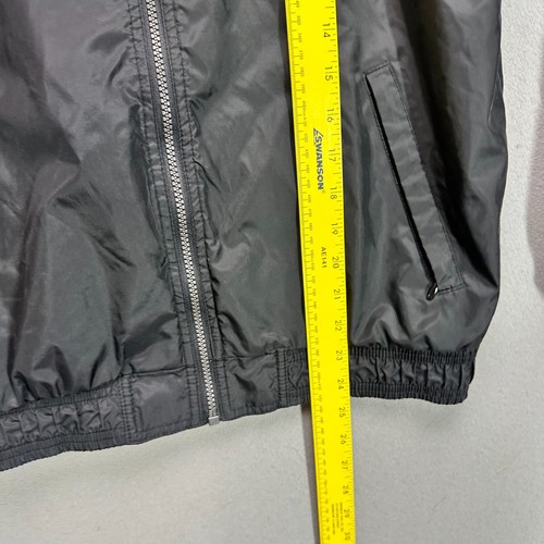 VTG Adidas Jacket Tag Youth L / Womens S Black Windbreaker Track Zip Coat Y2K - Picture 9 of 17