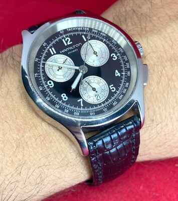 Watch HAMILTON KHAKI Chronograph H764120 Sapphire Crystal Date 50m