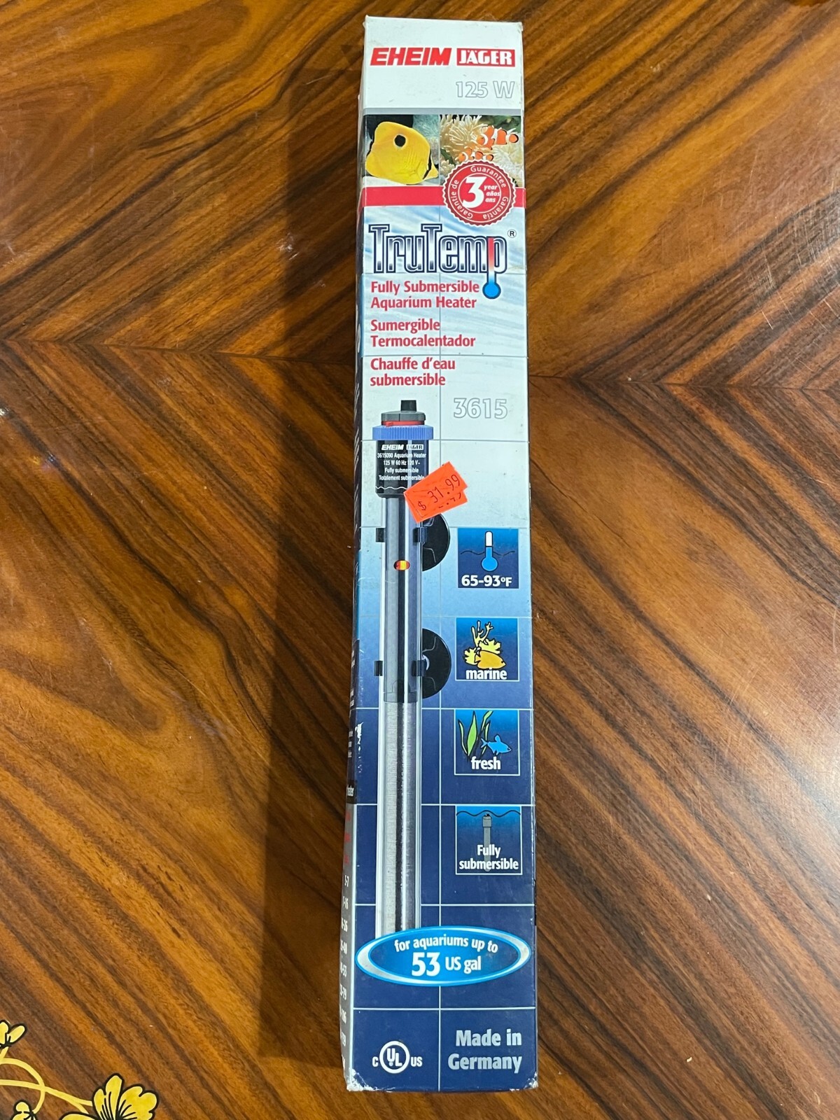 EHEIM JAGER 125 WATTS PRECISION AQUARIUM FISH TANK HEATER THERMOSTAT eBay