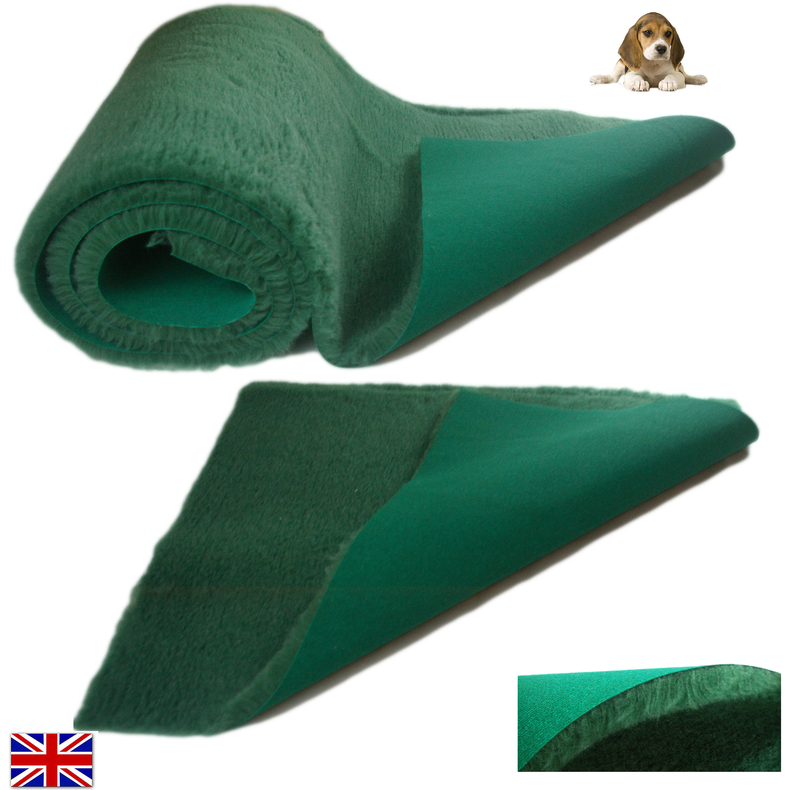 Traditional Green Vet Bedding ROLL WHELPING FLEECE DOG PUPPY PRO BED eBay