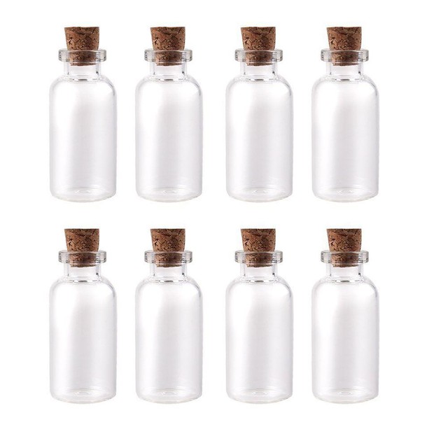 Mini Cork Stopper Glass Bottle Glass Craft Containers Mini Messages Jar Mini Cork Stopper Glass Bottle Glass Craft Containers Mini Messages Jar