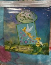 BRAND NEW OFFICIAL DISNEY TINKERBELL THROW SIZE ACRYLIC 50X60 BLANKET