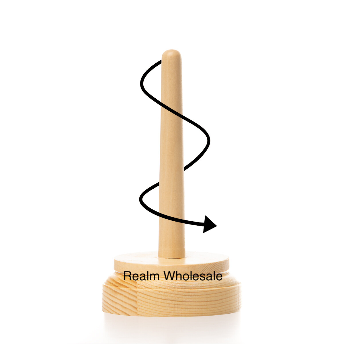 Classic Knit Wooden Spinning Yarn and Thread Holder, Wood, UK DISPATCH