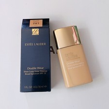 Estee Lauder Double Wear Sheer Long Wear Makeup SPF 19 Color 1W1 Bone 1 Oz NIB .
