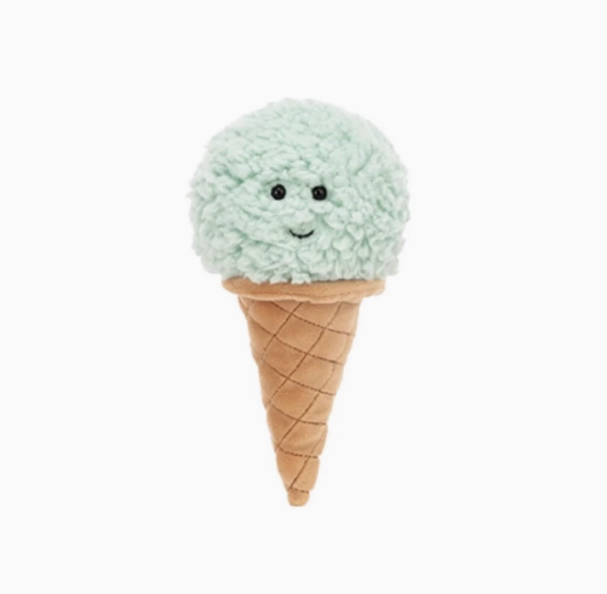 Jellycat Irresistible Mint Ice Cream Cone Plush 7