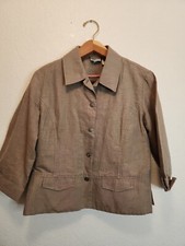 Womens Size 1 Chicos Light Tan Button Blazer w/Pockets