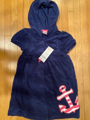 Gymboree Girls Size 3T Blue Terrycloth Cover-up VERY CUTE ! BRAND NEW NEVER WORN