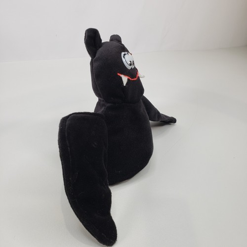 Vintage Cuddle Wit Bat Plush Halloween Decor Plastic Eyes Wings Stuffed Toy 8" - Picture 5 of 10
