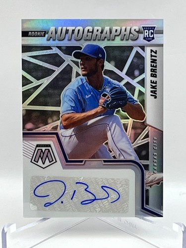 2022 Panini Mosaic Baseball Card Rookie Autographs Jake Brentz HOLO PRIZM