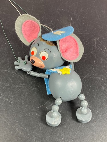 Vintage Pelham Junior Puppets Mouse Marionette Puppet Special Googley Eyes 6" - Picture 16 of 19